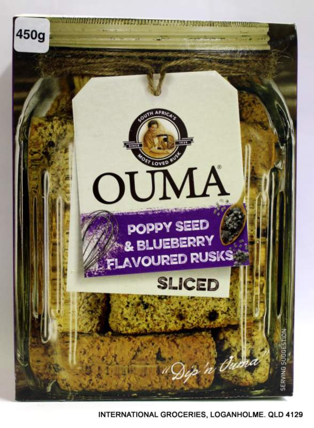 OUMA P/SEED & B/BERRY RUSK 450G